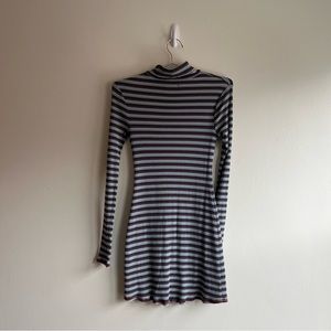 UO Striped turtleneck dress